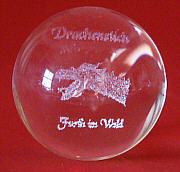 Paperweight mit 3-D-Lasermotiv