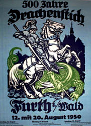 Drachenstich-Plakat 1950