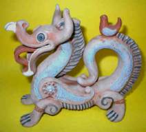 Keramikdrache aus Usbekistan